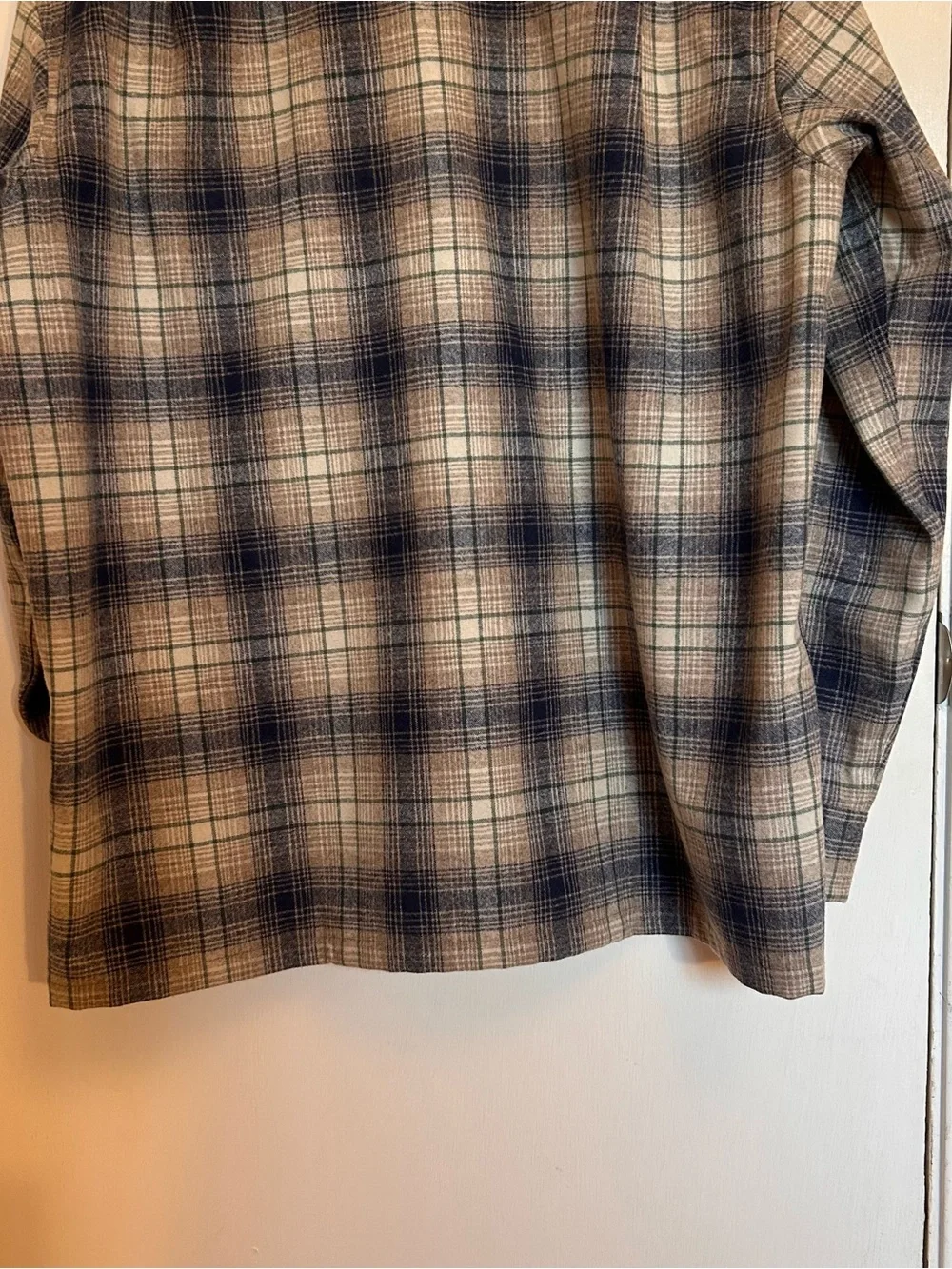 Pendleton Navy and Cream Plaid Button-Up Board Shirt - Picture 10 of 13